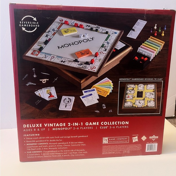 Monopoly & Clue Deluxe Vintage Game Collection - Picture 3 of 9